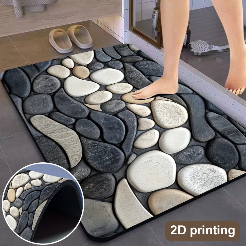 Sustainable Living Eco Friendly - Kiezelsteenpatroon Diatomiet Vloerkleed Absorberende Keuken Deurmat