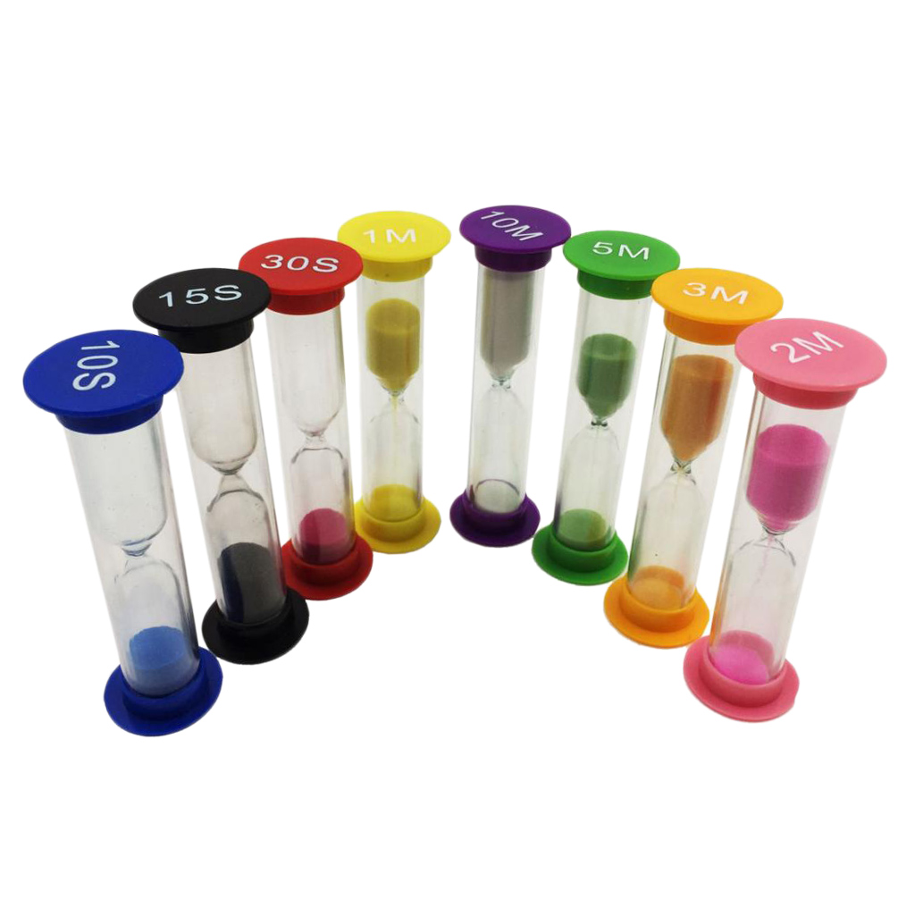 Sustainable Living Eco Friendly - 8 Pack Zand Glas Klok Thee
