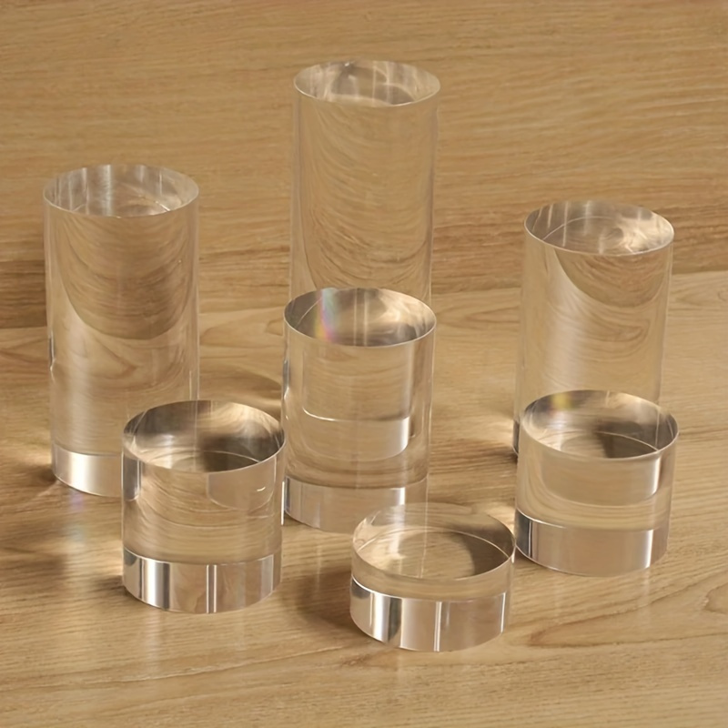 Sustainable Living Eco Friendly - Multifunctionele ronde transparante acryl displaystandaard voor